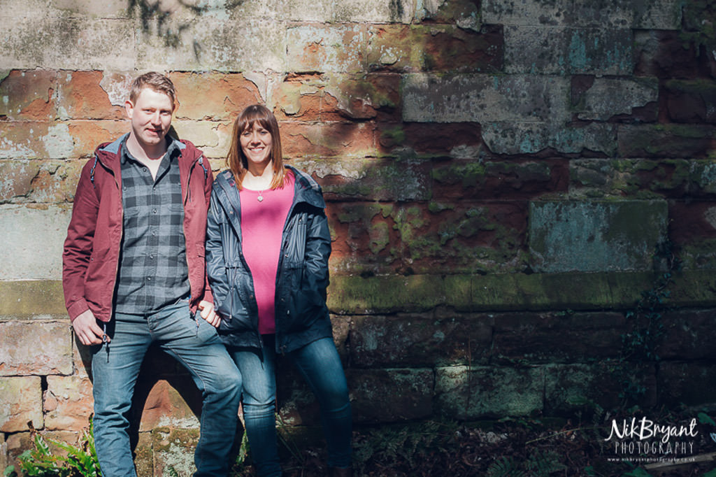 Engagement Shoot Stoke Wedding Dog Woodland Couple Love
