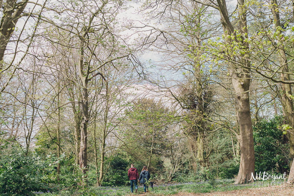 Engagement Shoot Stoke Wedding Dog Woodland Couple Love
