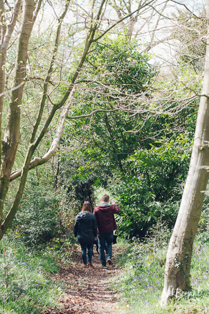 Engagement Shoot Stoke Wedding Dog Woodland Couple Love