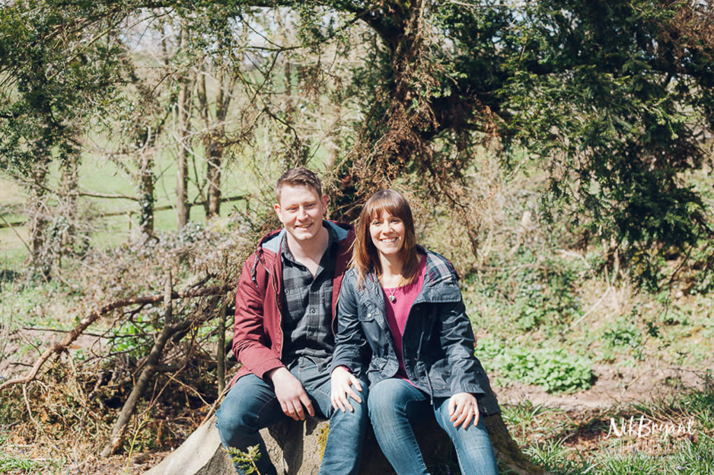 Engagement Shoot Stoke Wedding Dog Woodland Couple Love