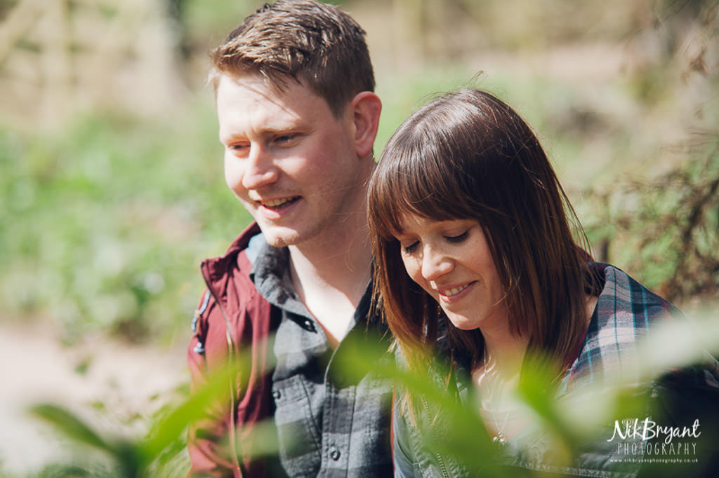 Engagement Shoot Stoke Wedding Dog Woodland Couple Love