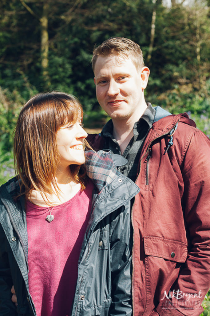 Engagement Shoot Stoke Wedding Dog Woodland Couple Love