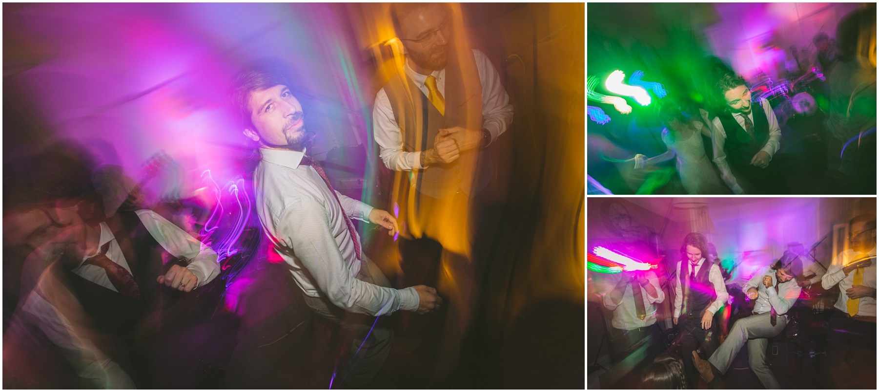 The Groom and friends party the night away at Didsbury House