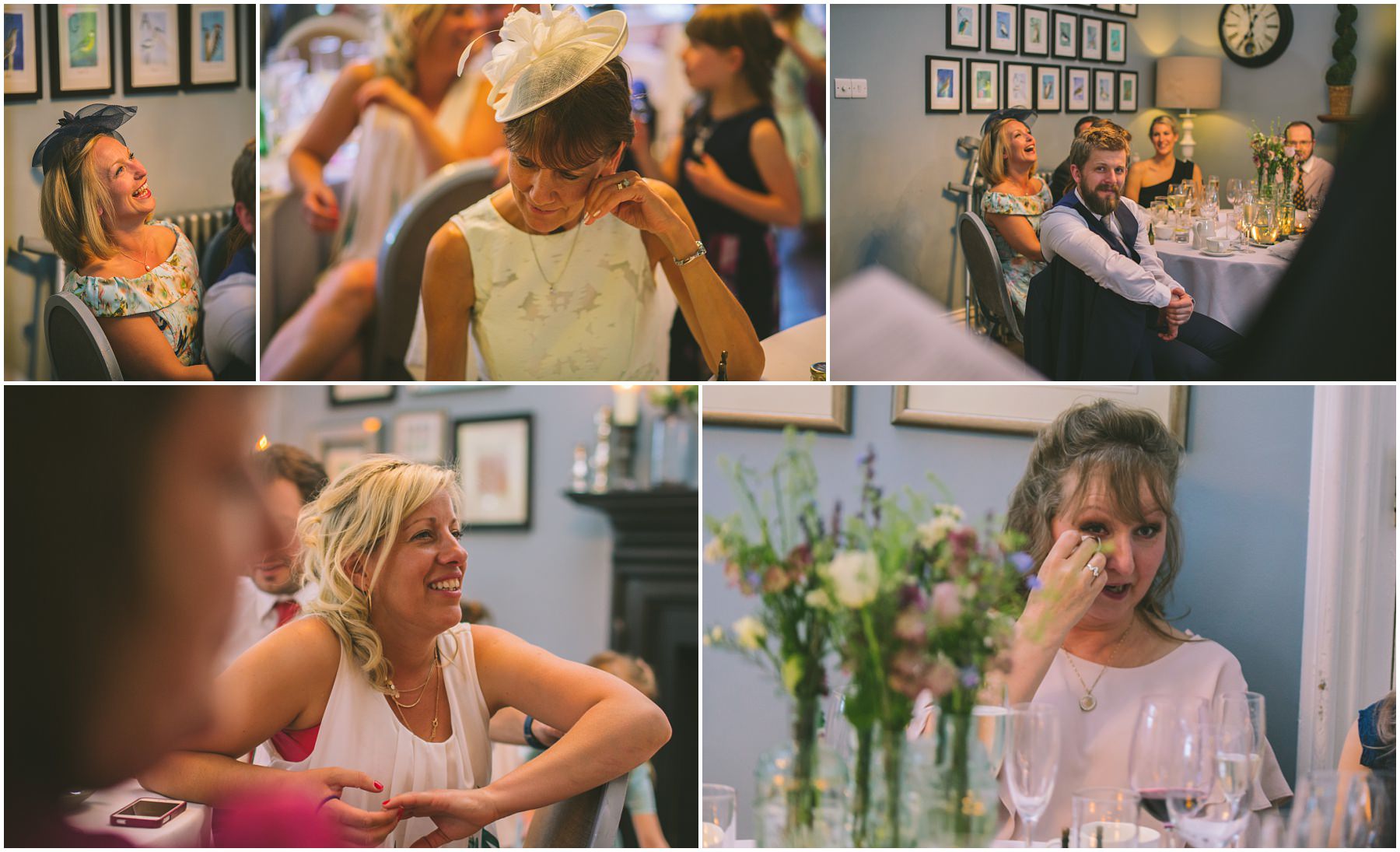 Guests react to the speeches at Didsbury House