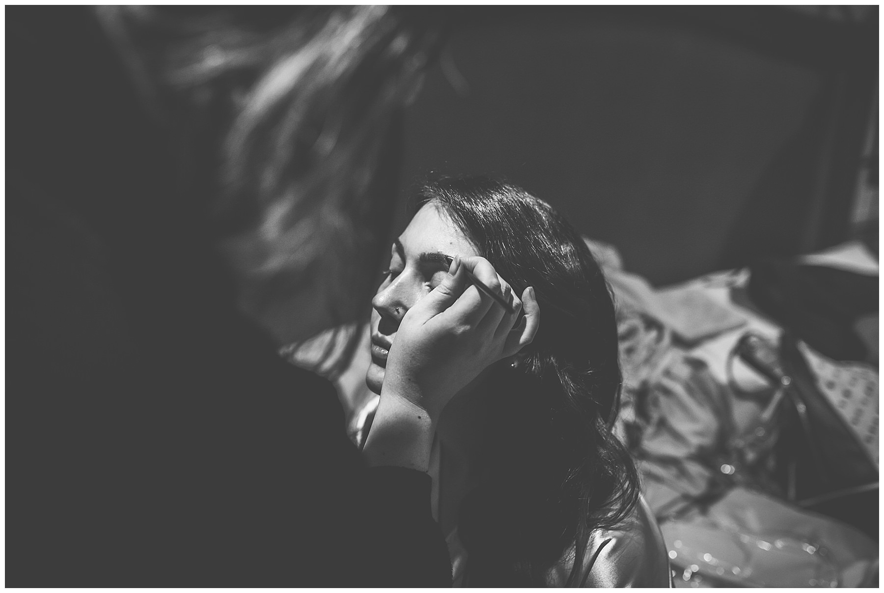 Bridal makeup at Manchester Wedding