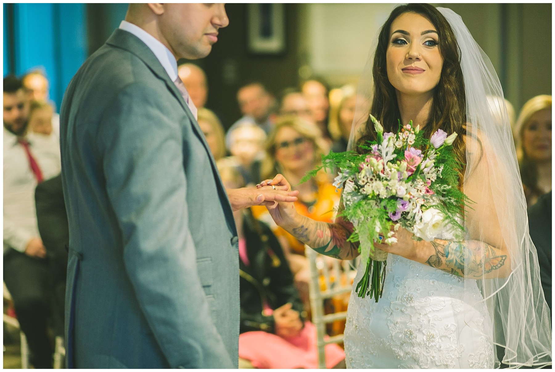 ring exchange during king street townhouse wedding