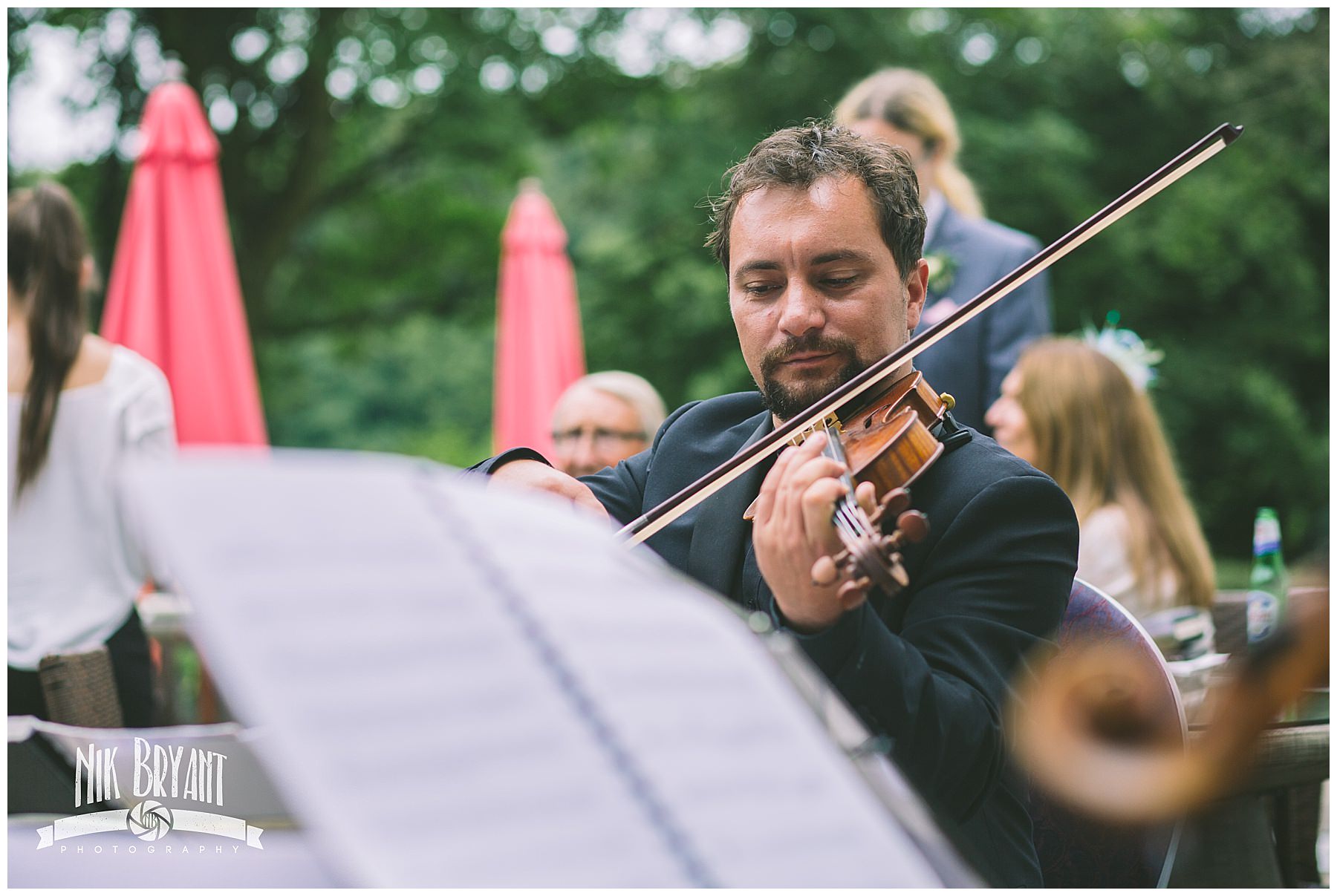 Northern String Quartet perform for guests during drinks reception
