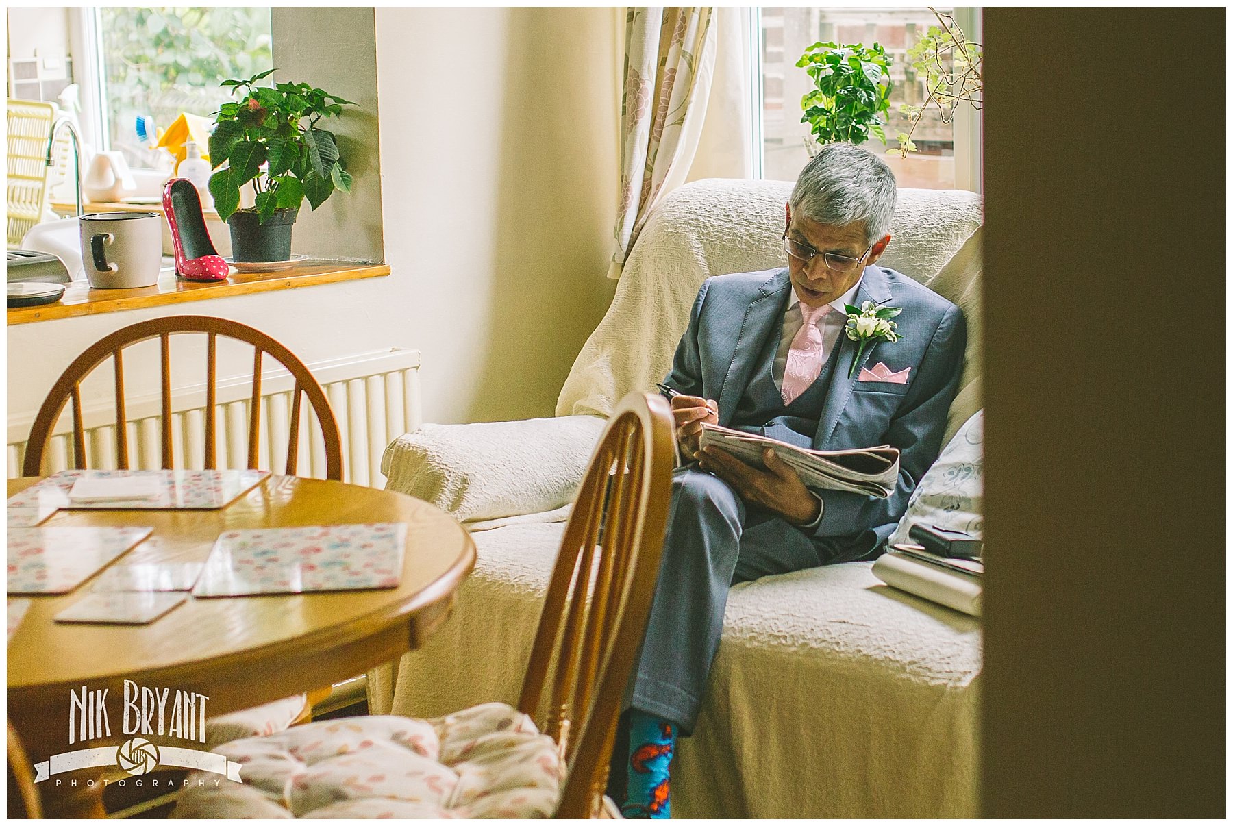 Father of the bride completes his saturday crossword