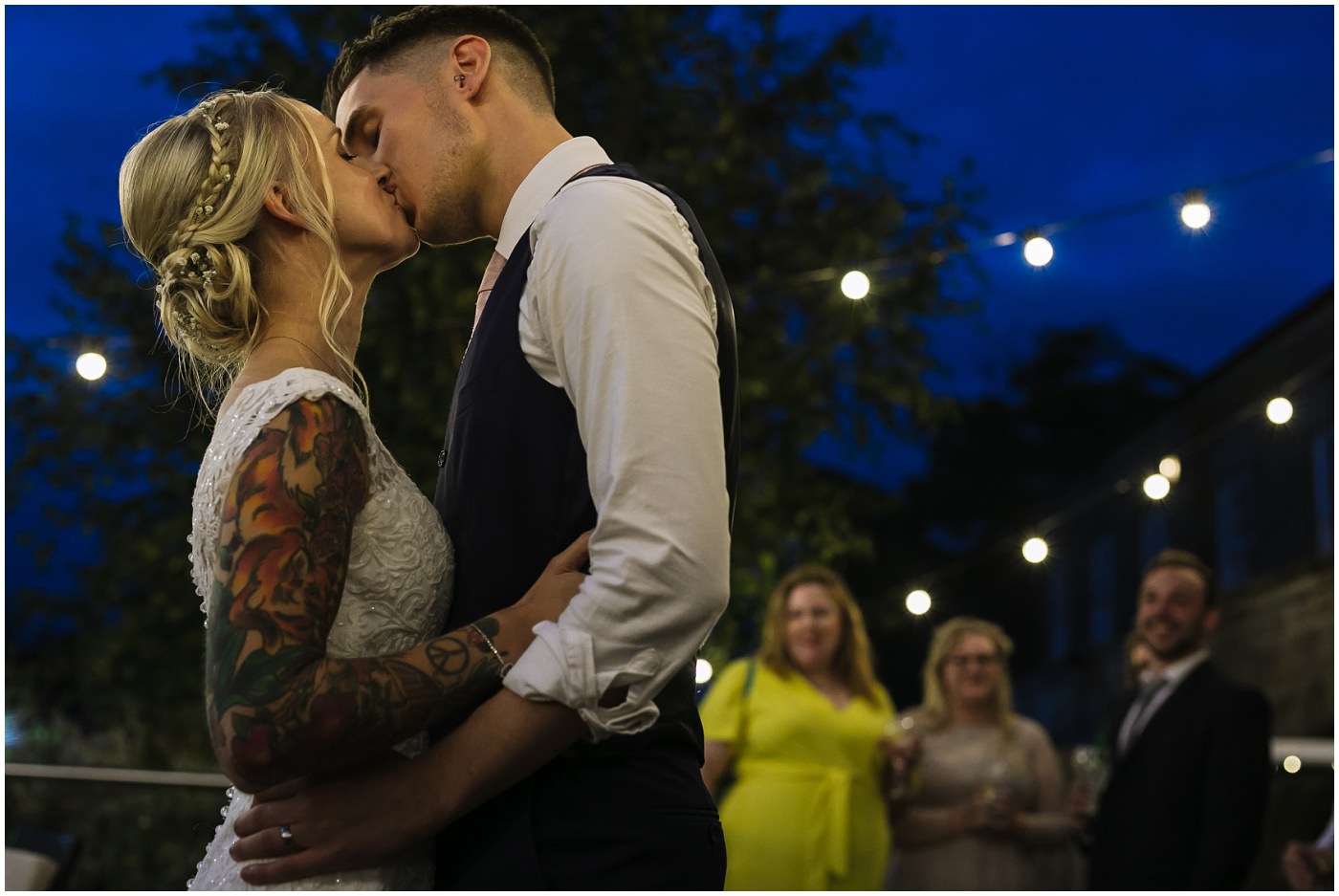 Tattooed couple wedding inspiration