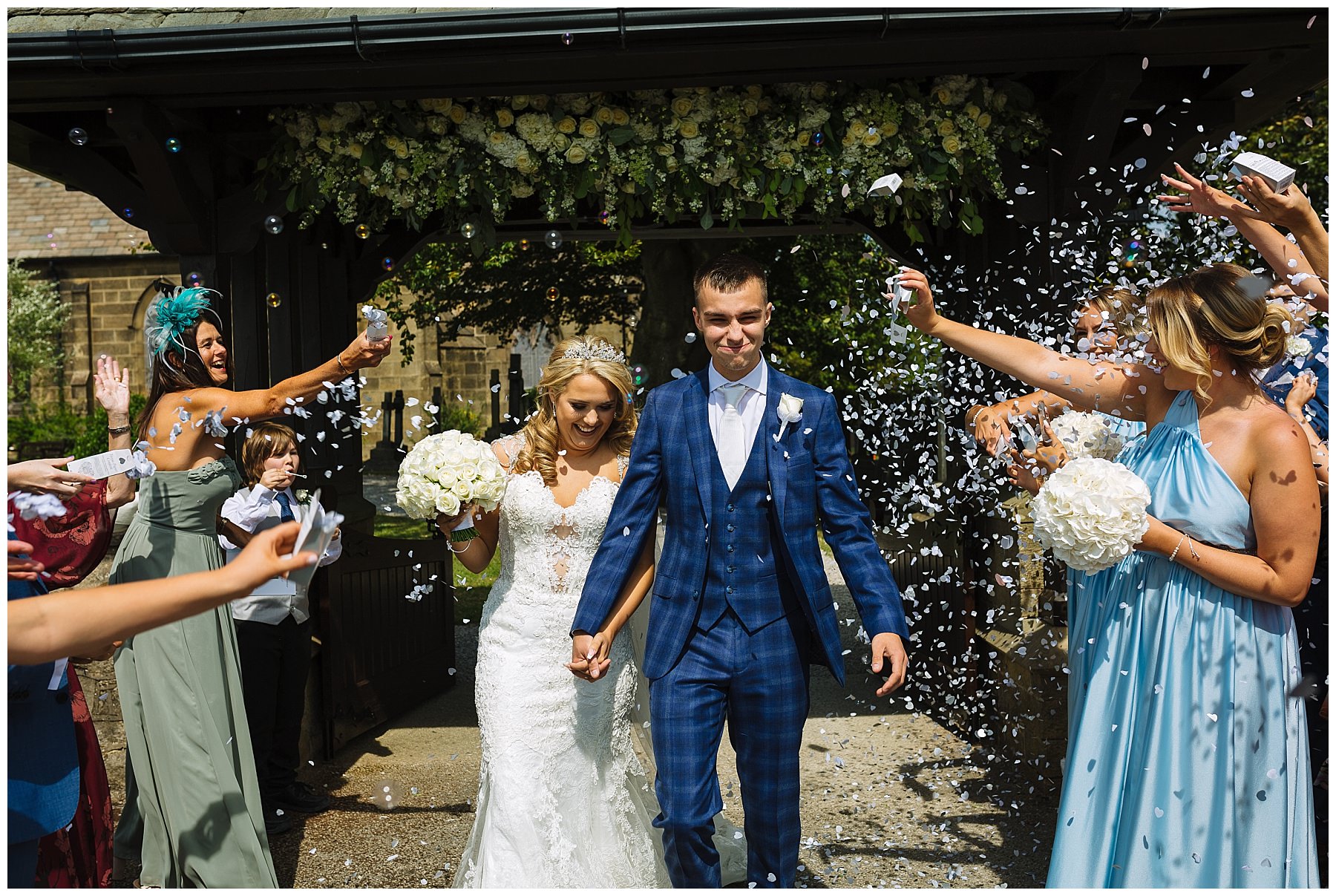 Bartle Hall Wedding Photography Confetti Shot