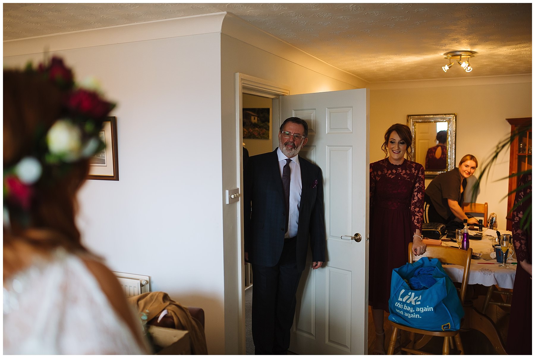 Father of the bride first look