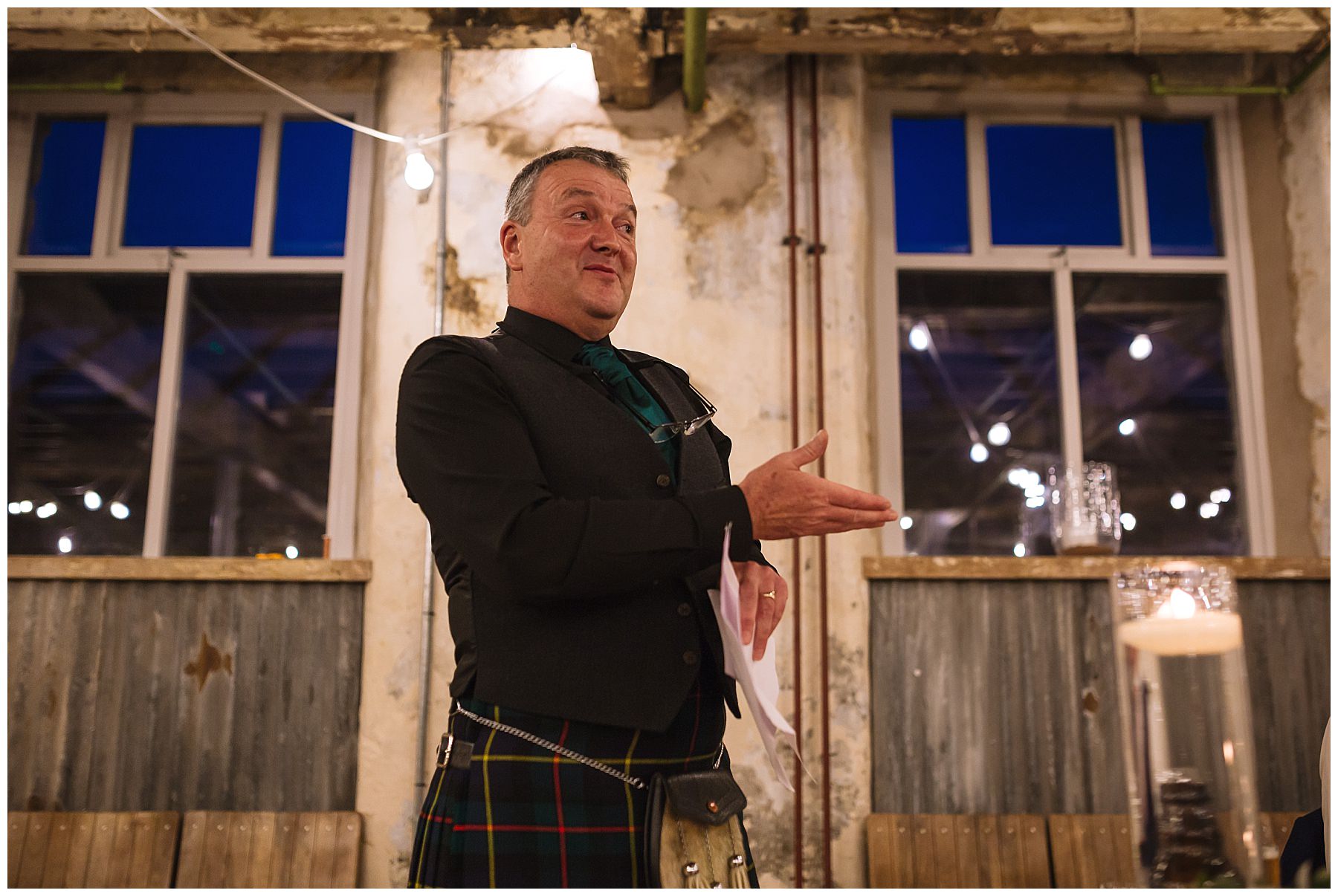 Speeches at holmes mill wedding