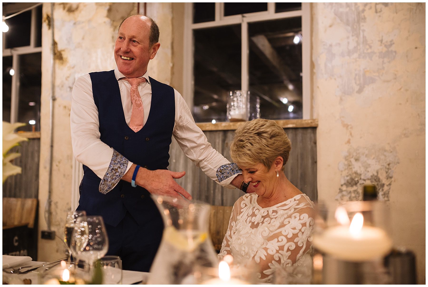 grooms speech at Holmes Mill Wedding
