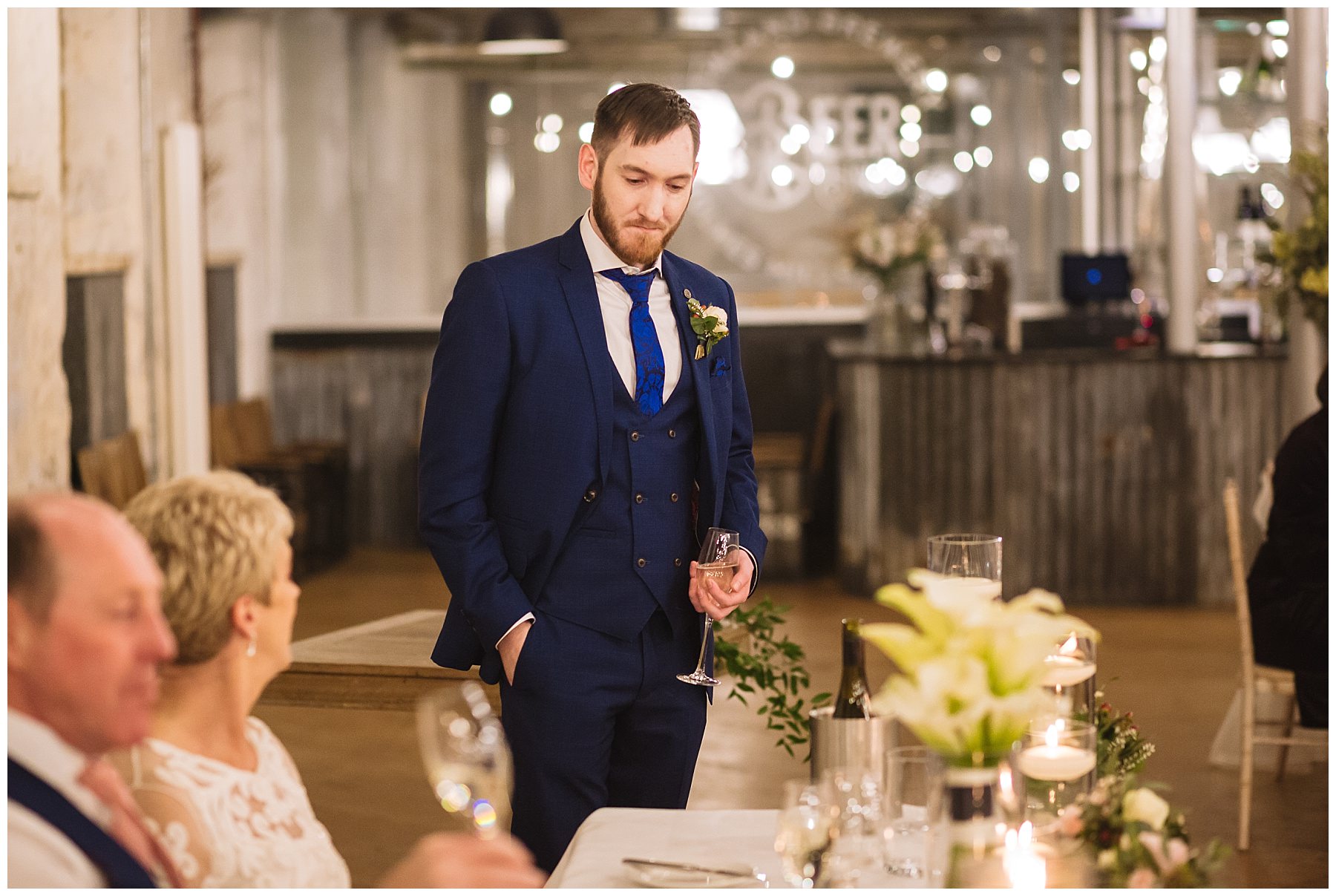 Grooms son says a few words at dads wedding