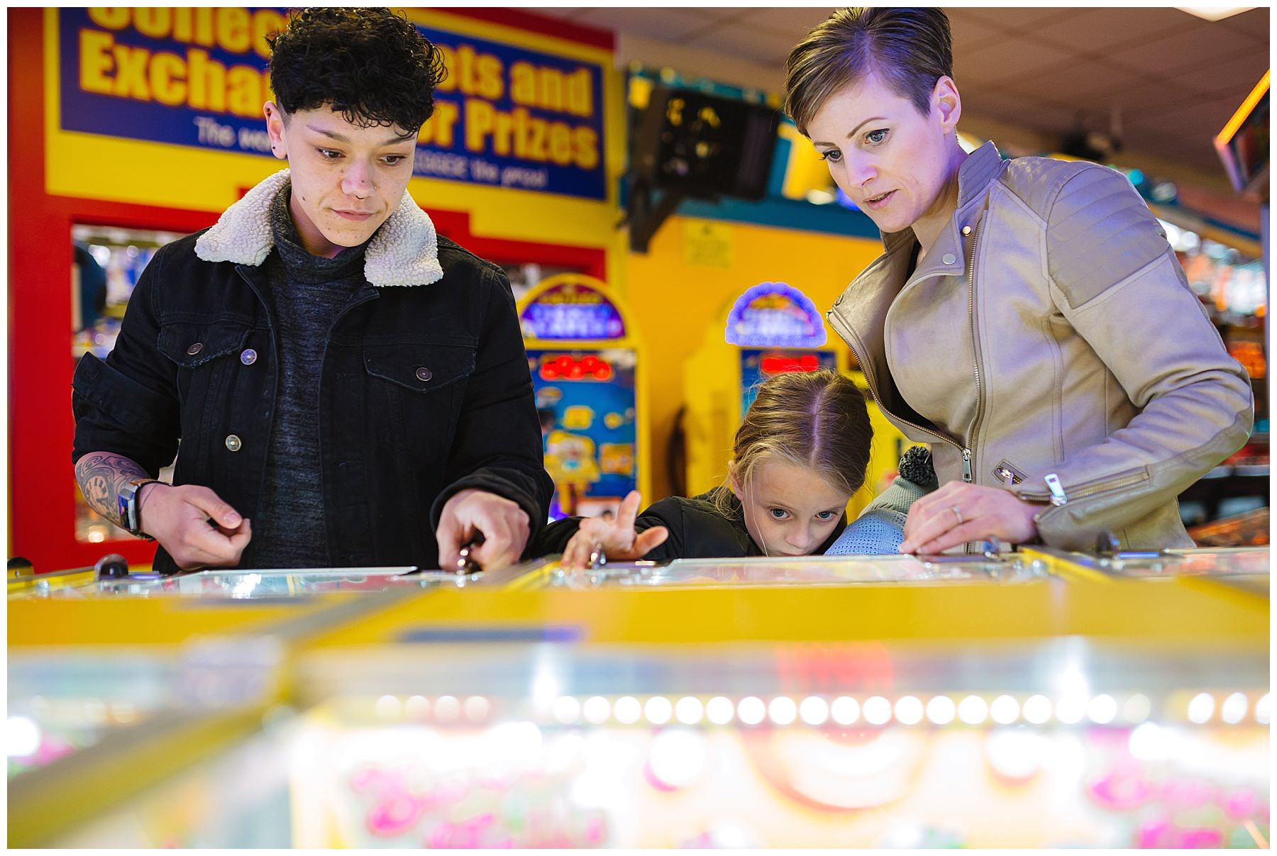 Blackpool arcades and couples photos