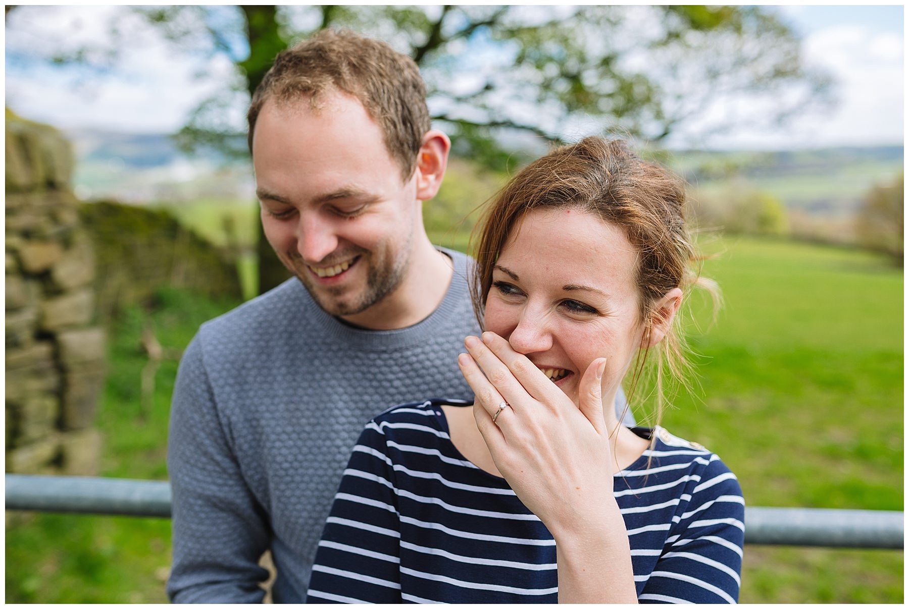 Bride and Groom Giggle During Pre Wedding Shoot
