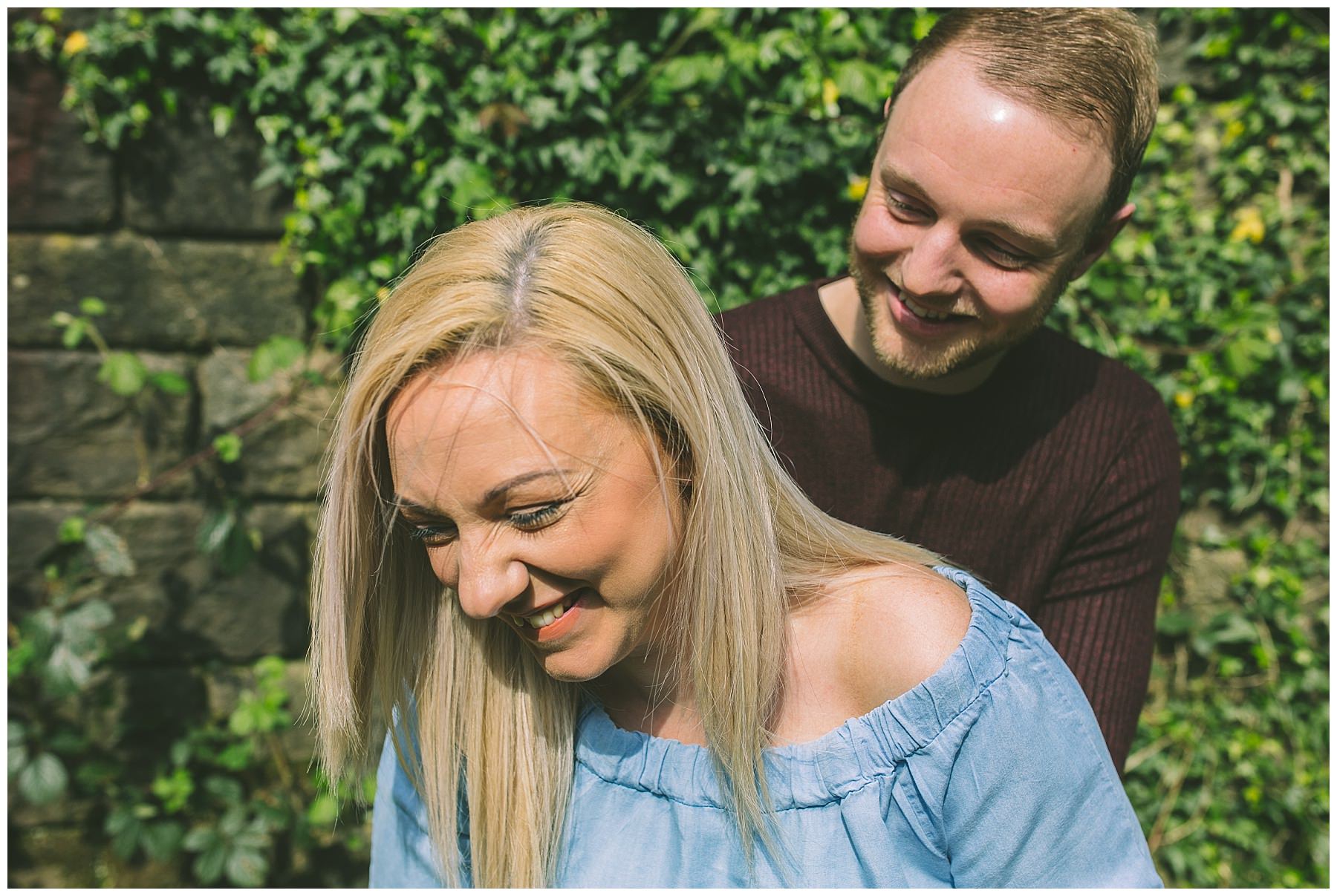 Couple Laugh During Pre Wedding Shoot