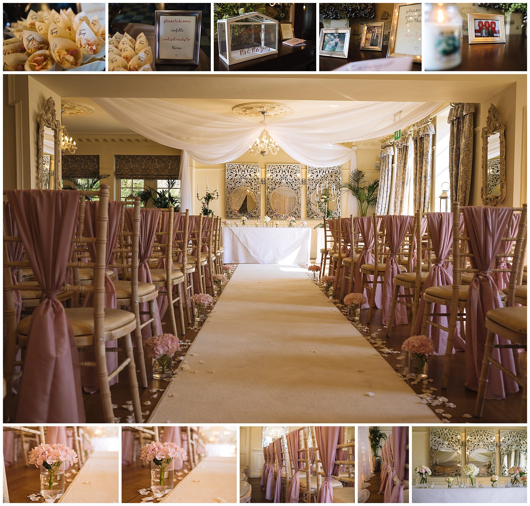 eaves hall wedding inspiration details