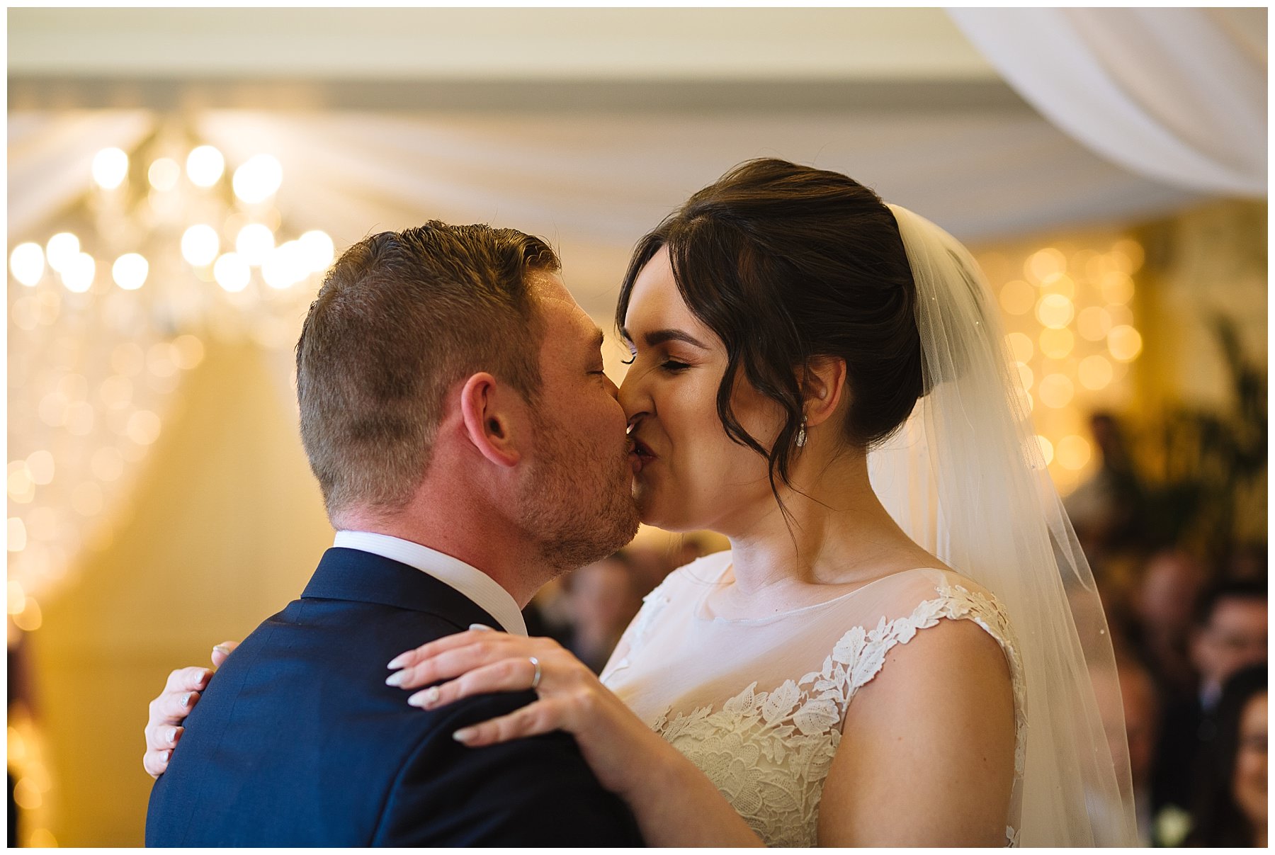 first kiss as husband and wife