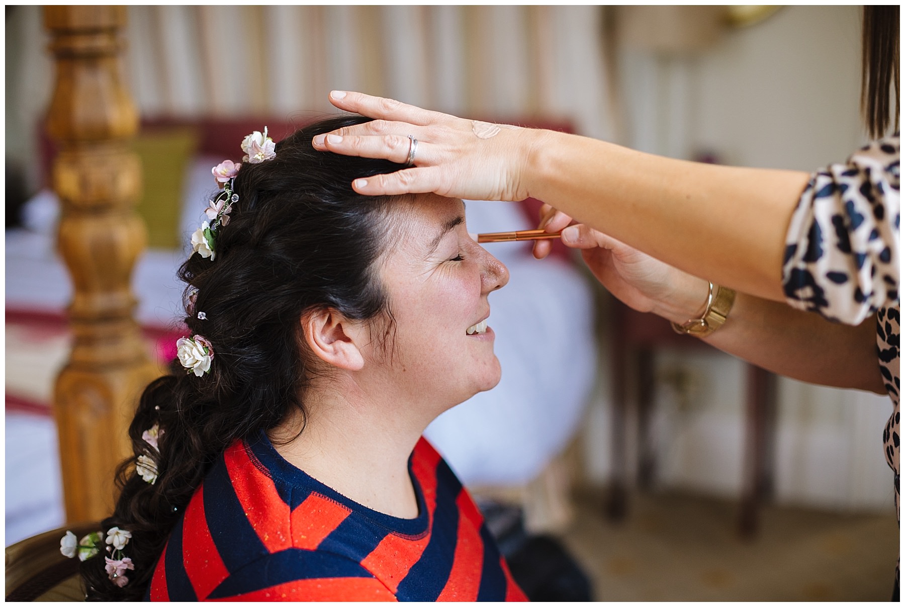 bridal makeup at willington hall