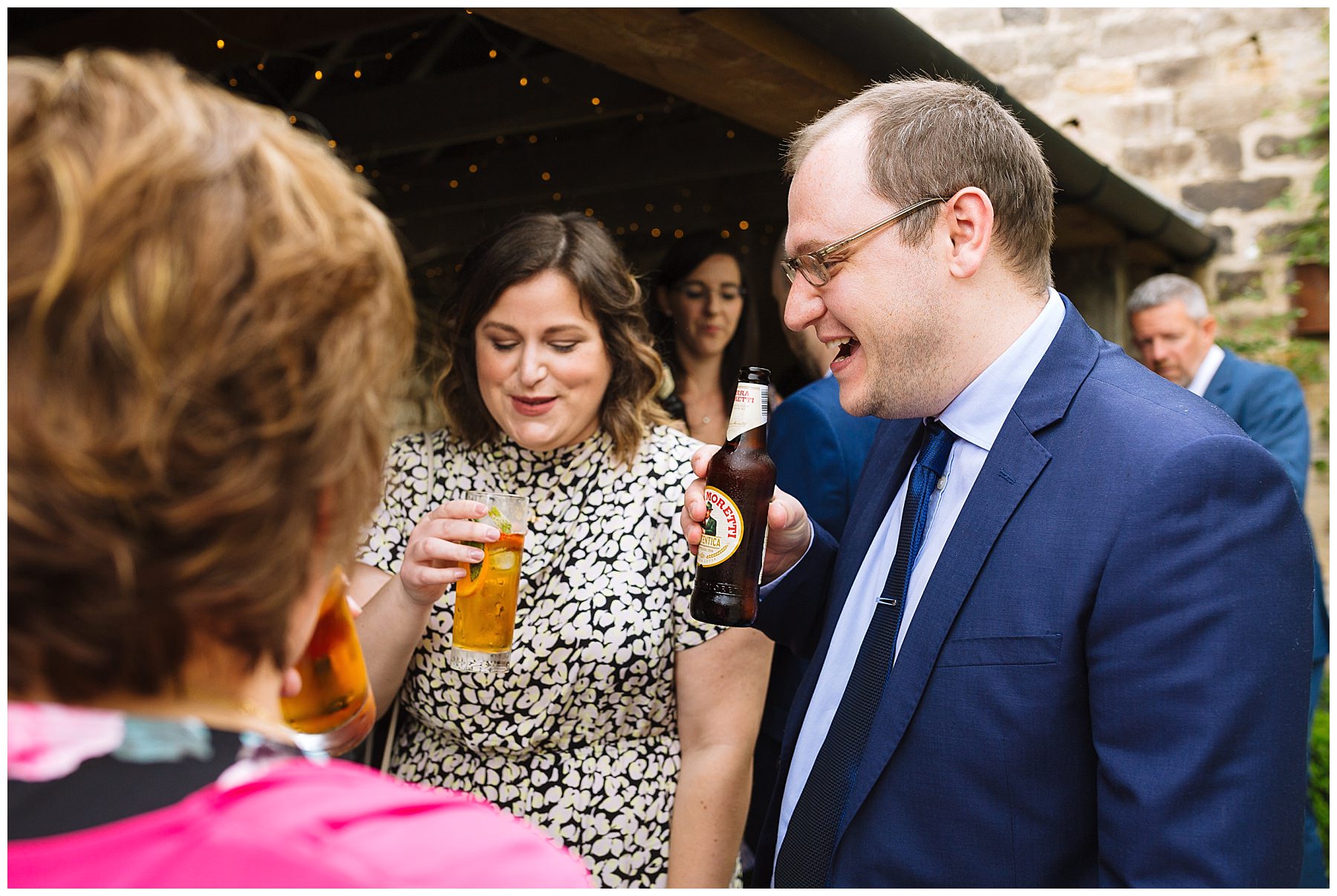 wedding guests at Northumberland Wedding Venue