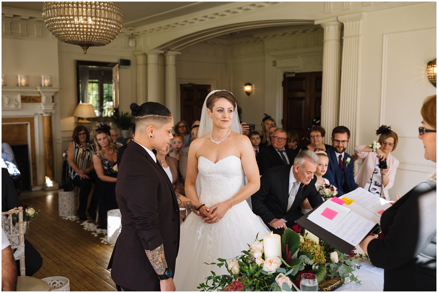 Eaves Hall Same Sex Wedding Ceremony