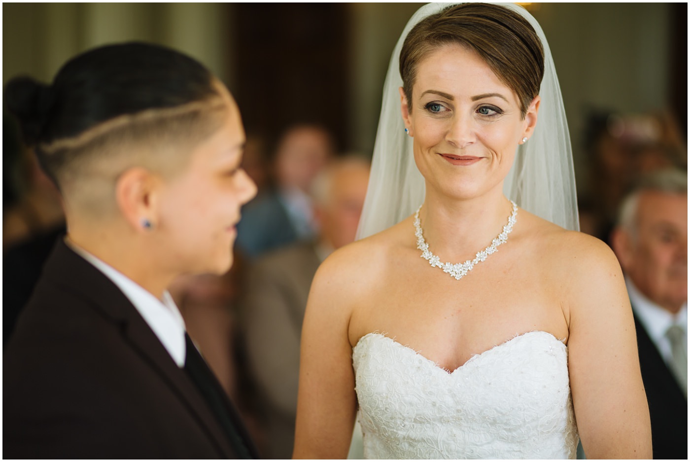 Eaves Hall Ballroom wedding ceremony