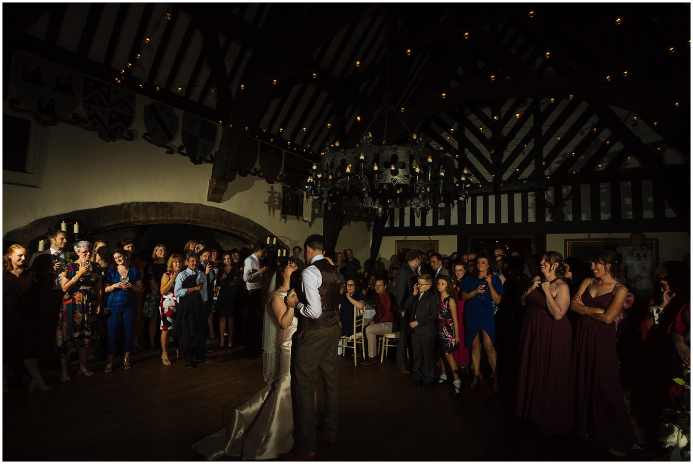 first dance in the banquet hall at samlesbury hall