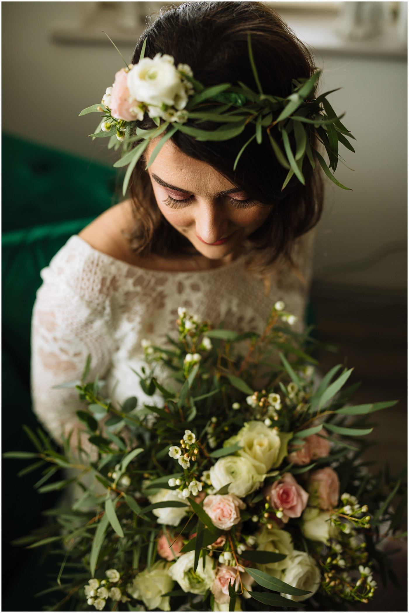 Beautiful bridal portrait at The Wellbeing Farm