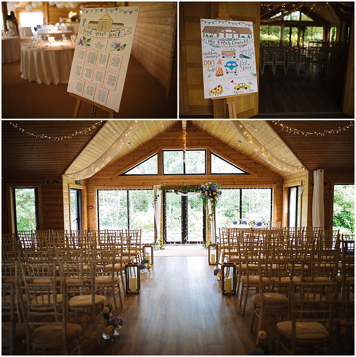 Styal Lodge Wedding Ceremony set up