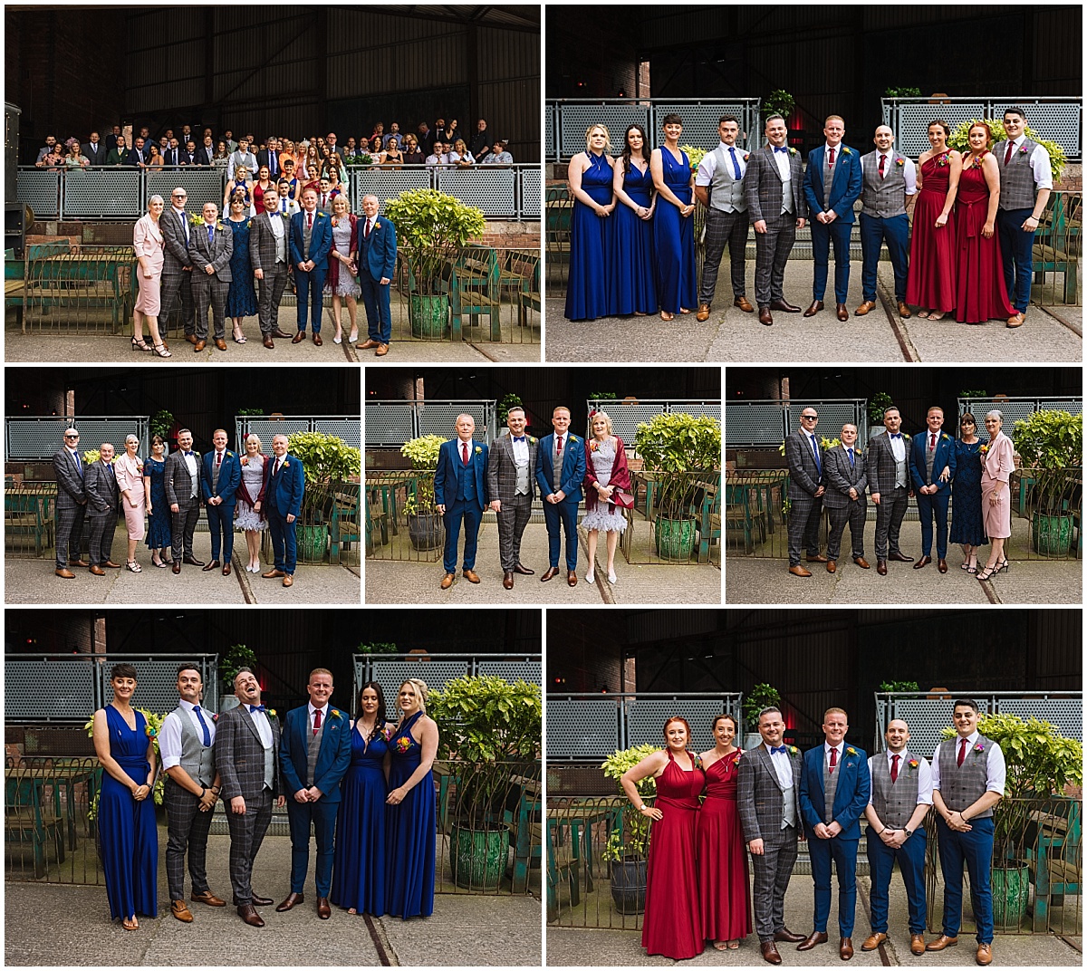 Family formals at Victoria Warehouse Wedding Venue