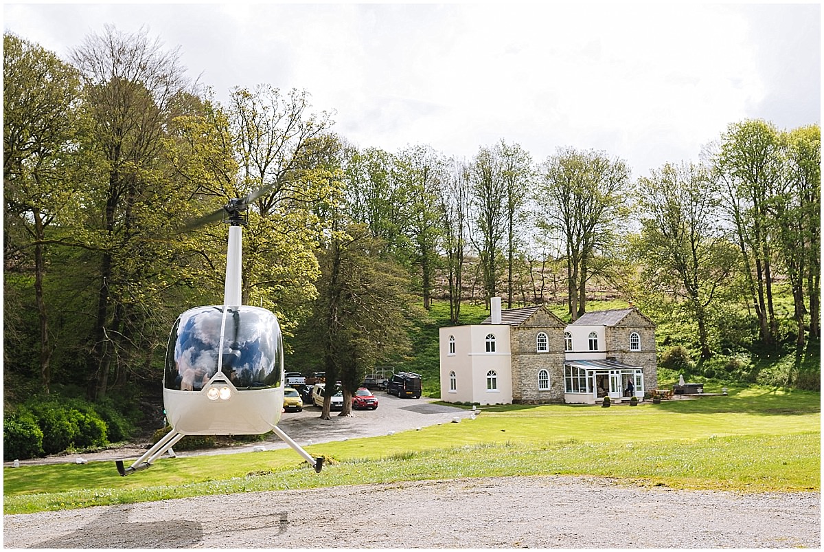 helicopter lands at gisburne park