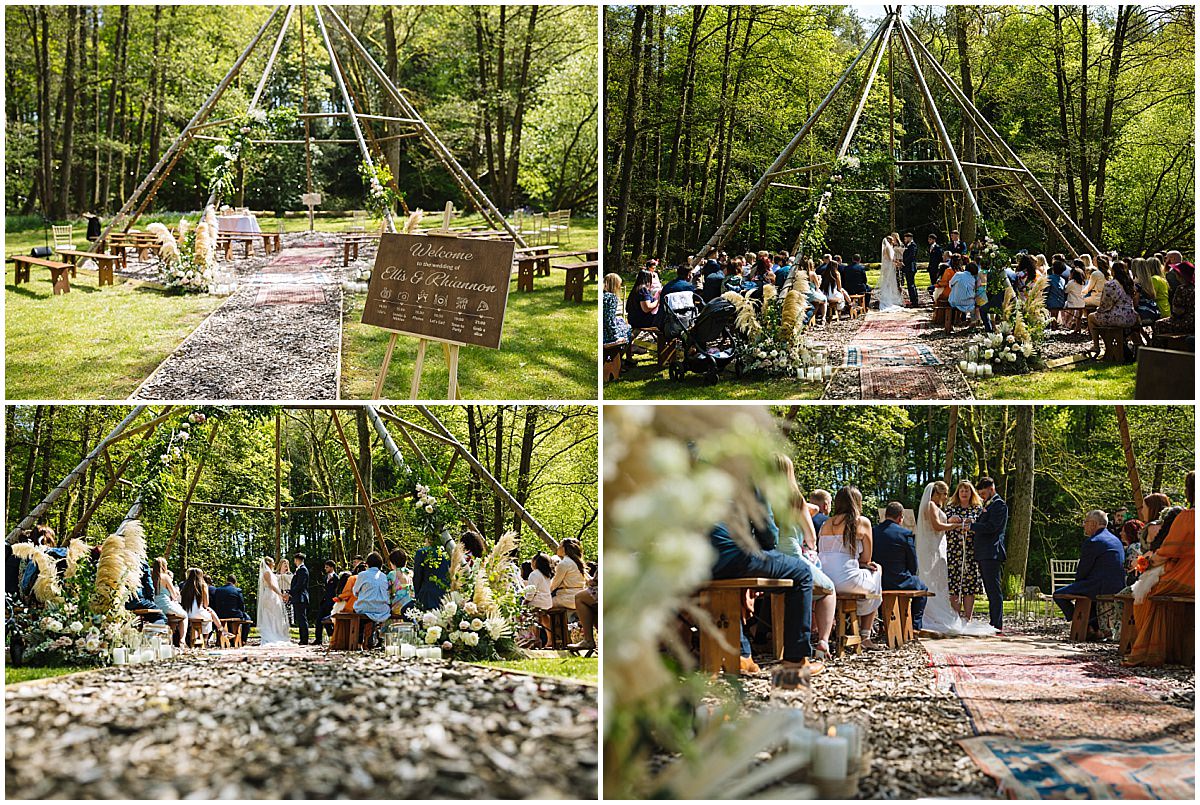 Gisburne Park Outdoor Wedding Ceremony