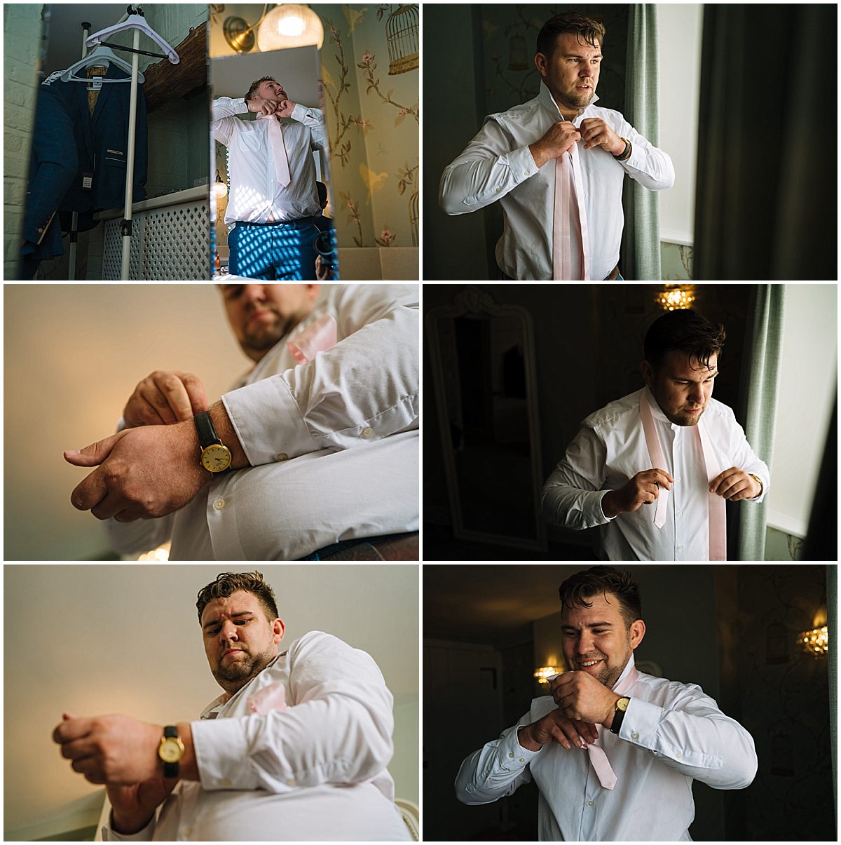 groom preparations at combermere abbey