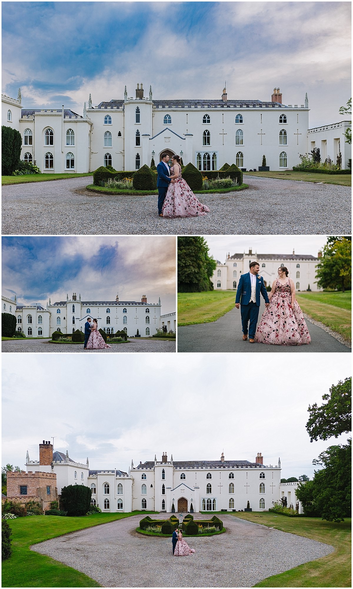 combermere abbey provides the most stunning backdrops for wedding portraits