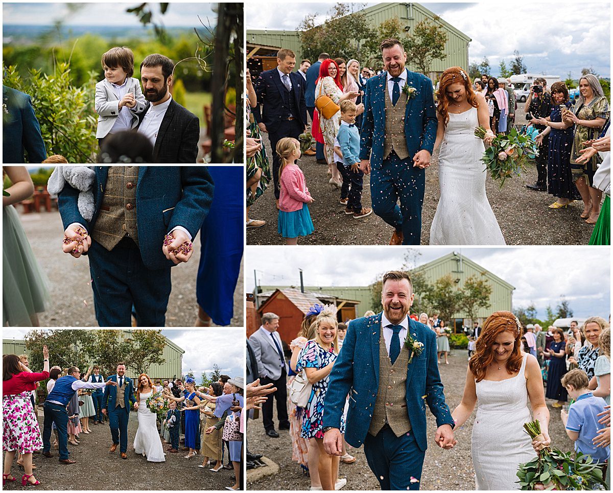 amazing scenery for the confetti throw at the wellbeing farm