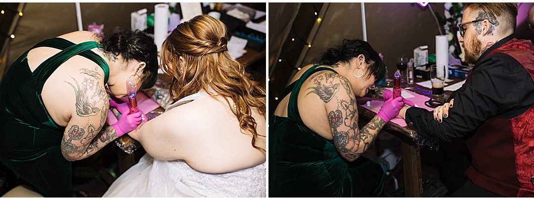 An Alternative Tattooed Wedding at Gisburne Park