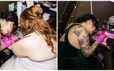 An Alternative Tattooed Wedding at Gisburne Park