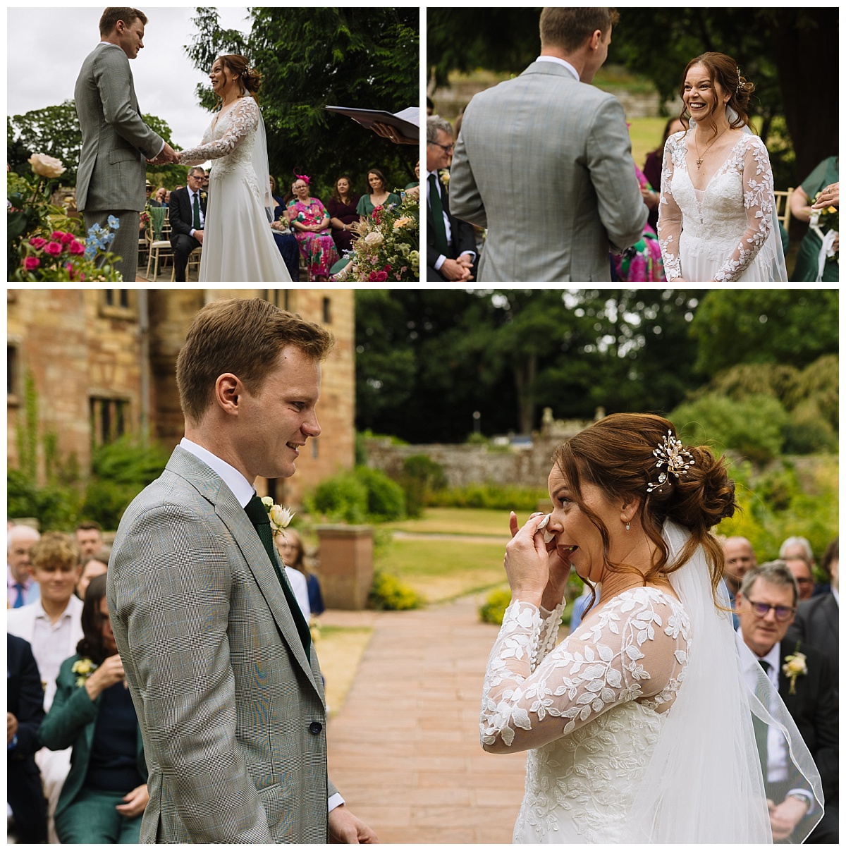 Dalston hall outdoor wedding ceremony