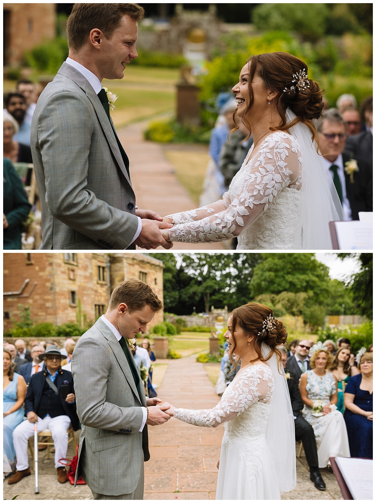 ring exchange at outdoor wedding